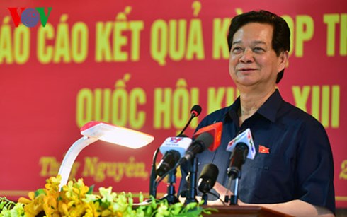 นายกรัฐมนตรีแจ้งให้ผู้มีสิทธิ์เลือกตั้งรับทราบผลการประชุมรัฐสภาครั้งที่9สมัยที่ 13